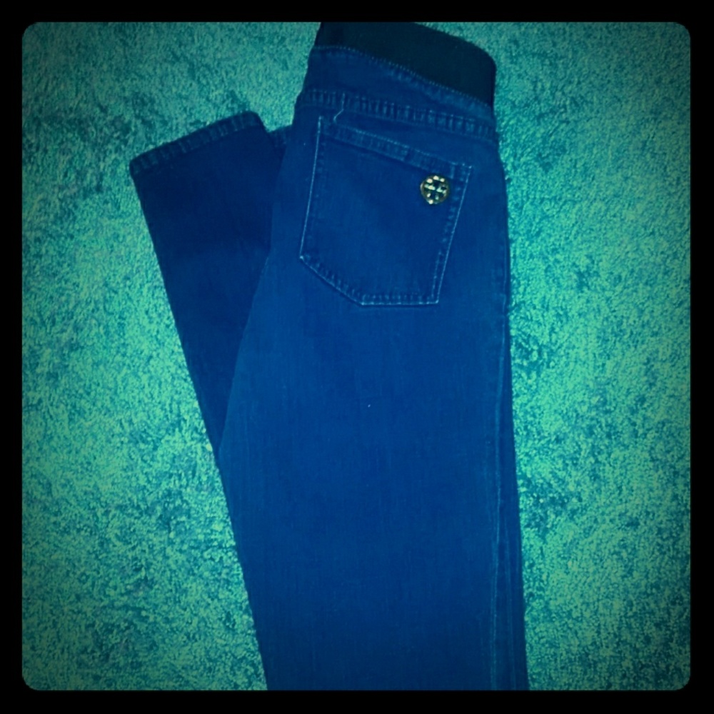 Tory Burch stretch jean leggings